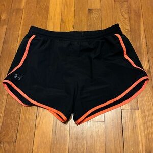 Under Armour Shorts Black with Orange Detail